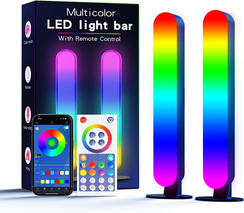 MICTUL LED Light Bar, Music Sync RGB Light Bar, USB Ambient Lamp, Color