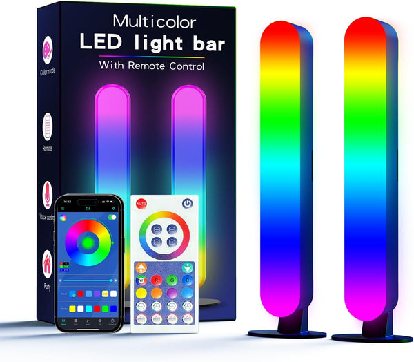 MICTUL LED Light Bar, Music Sync RGB Light Bar, USB Ambient Lamp, Color