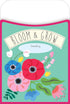 Barker Creek Peel & Stick Library Pockets, Petals & Prickles, 3 Designs for Library, Index, and Recipe Cards