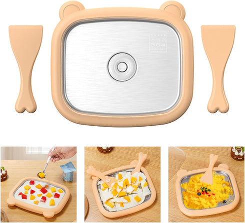 YHBHuj Without Electric Freeze Treats Maker Compact Design Create Homemade Rolled Ice Cream Gelato Yogurt Machine