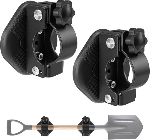 2 Pack Heavy Duty Magnetic Shovel Holder for Truck, No-Drill Strong Metal