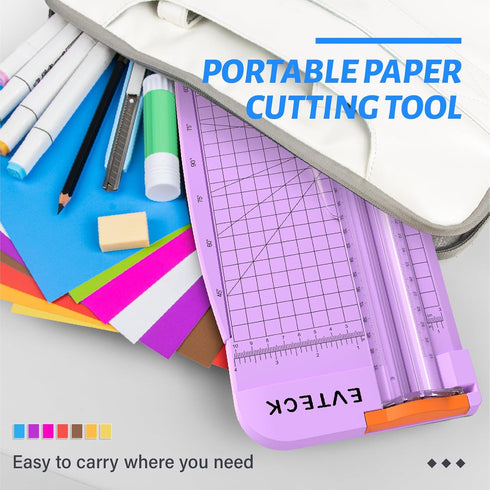 Evteck 12 Inch Trimmer A4 Paper Cutter Paper Slider Crafting Scrapbooking Supplies for Vinyl Photo Cardstock