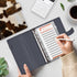 Budget Binder, Cute A6 Money Saving Binder with Zipper Envelopes, PU Leather Organizer for Cash and Expenses