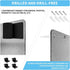 Magnetic Board 17.1" x 11.8" for Magnets and Bulletin Board, Suitable for Wall, Refrigerator, Cabinet, Easy Hanging