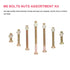 cSeao 100pcs M6 15mm 25mm 35mm 45mm 55mm 65mm 75mm Baby Bed Crib Screws Hardware Replacement Parts Assortment Kit, Zinc