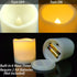 2 Pack 3 Outdoor Battery Operated Flameless Candles, Waterproof with Timer for Decoration