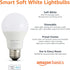 A19 Bulb, Dimmable (2700K), 9W (60W 800LM, 2.4 4-Pack Amazon Basics Smart LED Light Soft White Equivalent), Energy