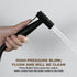 XKHLQLPEF Set Set) Handheld Bidet Sprayer Kit, Black Toilet Bidet Faucet, Wall Mounted Stainless Steel Bathroom Cloth