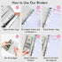 Budget Binder with Zipper Envelopes - Crocodile Pattern Leather Money Organizer, A6 Bill Binders with Pockets, Beige