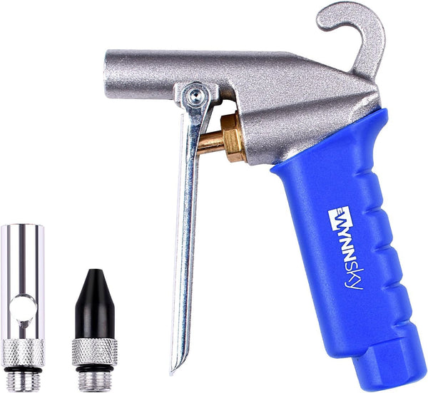WWYNNsky High Flow Air Blow Gun, 120PSI, Aluminum Body, 1/4 Inch NPT, 3 Pieces Air Compressor Accessories Kit