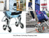 Replacement Stair Climbing Wheels for Shopping Laundry Cart, Trolley Triangle Wheels, Sold as a Pair