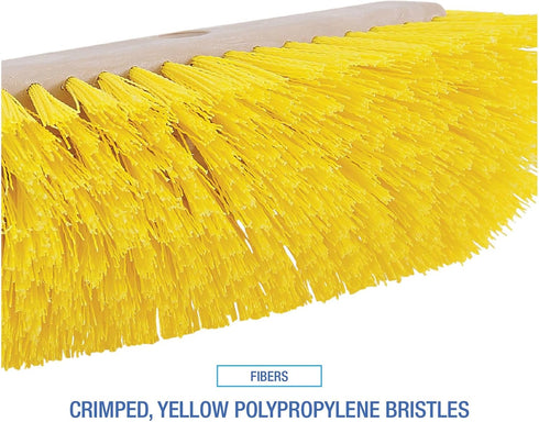 BWK3410 10 Boardwalk in. Brush Yellow Polypropylene Bristles Dual-Surface Scrub Brush