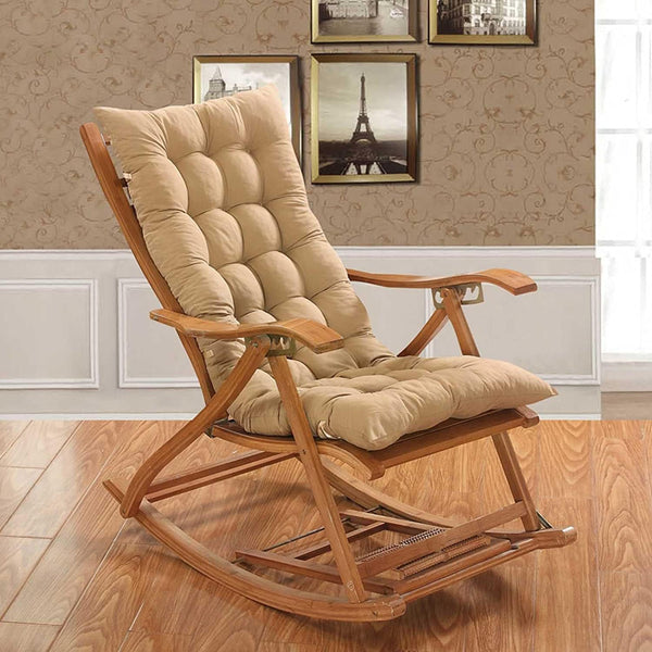 Generic Chair Cushions with Ties 18.9 * 47.3in High Back Rocking Chair Cushion,