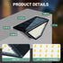 6 Pack 24 IP65, PATIOWIN Solar Step Lights for Outside, LEDs Solar Stair Lights Waterproof Solar Deck Lights Outdoor
