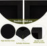 Double-Sided Black Cork Board with Linen, 16" x 12" Hanging Wood Framed Bulletin Board for School Office Decor