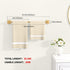 24" 2 Pack MKO Towel Bar for Bathroom, Towel Racks for Bathroom Hanger Wall Mounted, Hand Towel Holder Rod with Metal