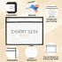 LOPYXBR 20 8.5x11 Inch 3-Rings 8.5x11 PCS Horizontal Job Ticket Holders Dry Erase Pockets Reusable Sleeves Black Work