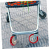 2pcs PRETYZOOM Replacement Wheels for Rolling Cart PU Plastic Grocery Trolley Wheels Smooth Operation Quiet Design