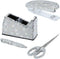 Office Stationery Set, Desk Accessory Kit, Stapler, Tape Dispenser, Ballpoint Pens, Scissors, 4 Piece