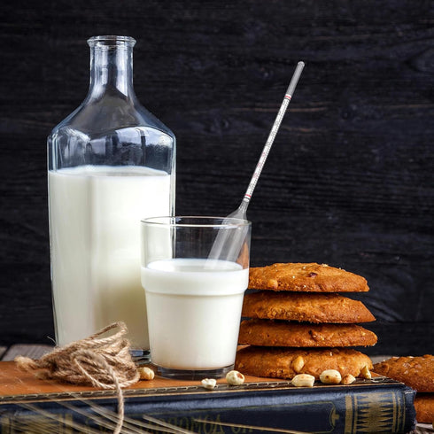 0-40 Yardwe Milk Lactometer Hydrometer Scale for Home and Kitchen Milk Density Testing Glass Hydrometer Tool for Dairy