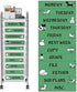 BBRGIRL 12 PCS Teacher Rolling Cart Labels, 10 Drawer Storage Cart Labels for