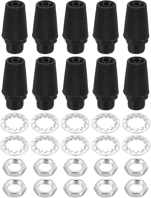 PATIKIL Lighting Cord Grips Connector, Carbon Steel Light Cable Glands, 10Pcs for Wiring