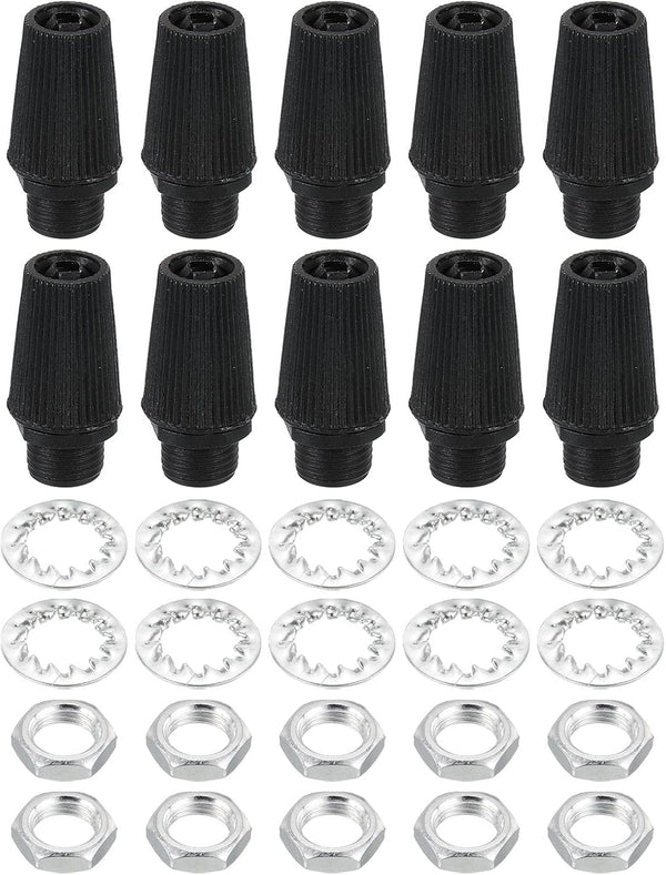 PATIKIL Lighting Cord Grips Connector, Carbon Steel Light Cable Glands, 10Pcs for Wiring