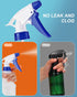 Eccliy 20 Pack 16 Oz Empty Spray Bottles for Cleaning | Leak Proof with Measurements and Adjustable Nozzle