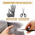 3 Pack Steel Wool Mice Control, 3.2"x10.5Ft Hole Filler for Home & Garage, DIY Bundle with Gloves & Scissors