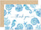 JarThenaAMCS 50 Packs Ocean Thank You Cards Greeting Cards Blue Under The
