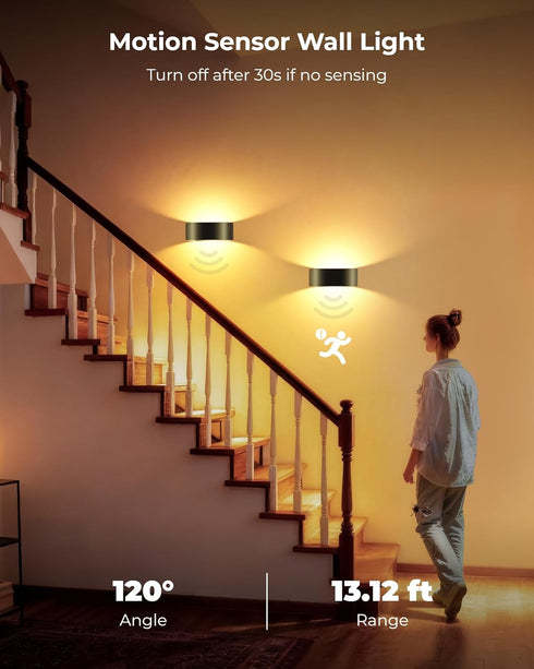 5000mAh 15 3 Dimmable, Motion Sensor Wall Light, Rechargeable Battery Operated Motion Sensor Light Indoor with Remote