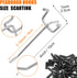 25 Pack Pegboard Hooks Accessories, 4 Inch Organizer Kit for Garage Tool Storage