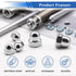 smseace 140Pcs 304 6-Sizes M3/M4/M5/M6/M8/M10 Stainless Steel Acorn Nuts Assortment Kit Bolt Covers Caps