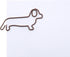 Dog Dachshund Shaped Paper Clips, Great for Collectors or Dog Lovers (Brown - 100 Count Silver Tin)