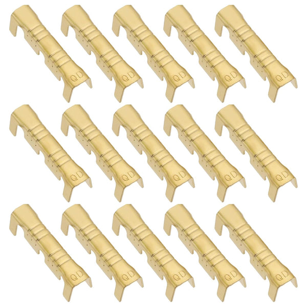 eMagTech 200Pcs Brass Crimp Electrical Connector, U-Shaped Terminal Connectors for Lines 0.5-1.5mm²