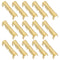 eMagTech 200Pcs Brass Crimp Electrical Connector, U-Shaped Terminal Connectors for Lines 0.5-1.5mm²
