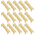 eMagTech 200Pcs Brass Crimp Electrical Connector, U-Shaped Terminal Connectors for Lines 0.5-1.5mm²