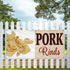 Fastasticdeals 4 Grommets 24x48Inches Vinyl Banner Multiple Sizes Pork Rinds Outdoor Advertising Printing D Restaurant
