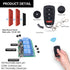 DieseRC DC 12V 24V 4CH Wireless Remote Control Switch, 10A 4-Channels 433Mhz Relay Receiver with 2 RF Transmitters