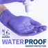 Nitrile Exam Gloves, 3.5 Mil Powder-Free Disposable Medical Gloves, Purple, 100 Pcs