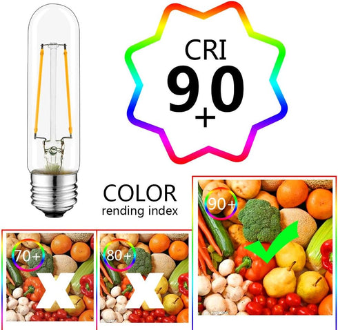 5 Inch T10 Tubular LED Light Bulbs, 4000K Daylight, Dimmable, 4W Equal to 40 Watt, 400LM, 6 Pack