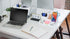 Victor Pure White Desktop Organizer - 4" x 5.5" x 10.4"