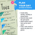 Ultimate Productivity Stencils & Stickers by Sunny Streak - x20 Sheets Planner Stickers, x6 Stencils, Goals