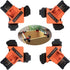 90 Degree Corner Clamp, 4 Pack Adjustable Single Handle Spring Loaded Right Angle Clamp