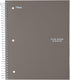 Five Star Spiral Notebooks, 3 Subject, Wide Ruled, 150 Sheets, 10-1/2" x 8", Assorted Colors, 6 Pack (73449)