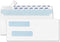 ValBox 200 Count #8 Double Window Envelopes, 3 5/8" x 8 11/16", Flip and Seal Security Check Envelopes