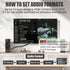 192KHz PCM/LPCM/Dolby 5.1/DTS 5.1[No HDMI ARC to Optical Audio Adapter, HDMI ARC Cable for Soundbar to TV, Plug & Play