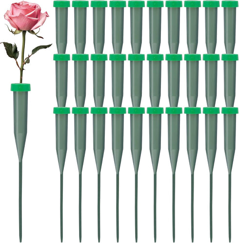 30Pcs Flower Water Tube, 5.71 Inch Plastic Floral Tubes for Fresh Flower