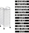 YIXAXKAO 12 Pieces Rolling Storage Cart Labels 10 Drawer Rolling Storage Cart Label