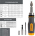Set 77-Pieces Set 77 1 MULWARK Screwdriver Bit & Socket Kit, Ratcheting Screwdriver with Case, in Multi Bit Screw